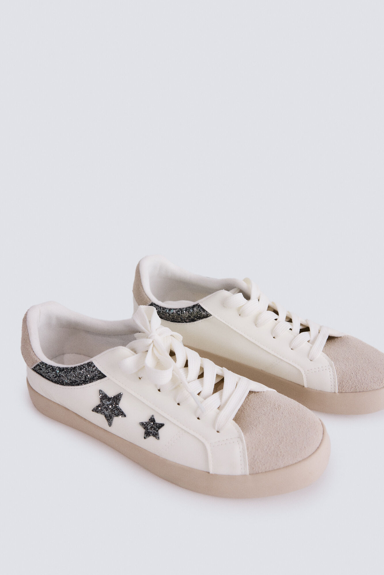 Springfield Tenis con estrellas brillantes beige