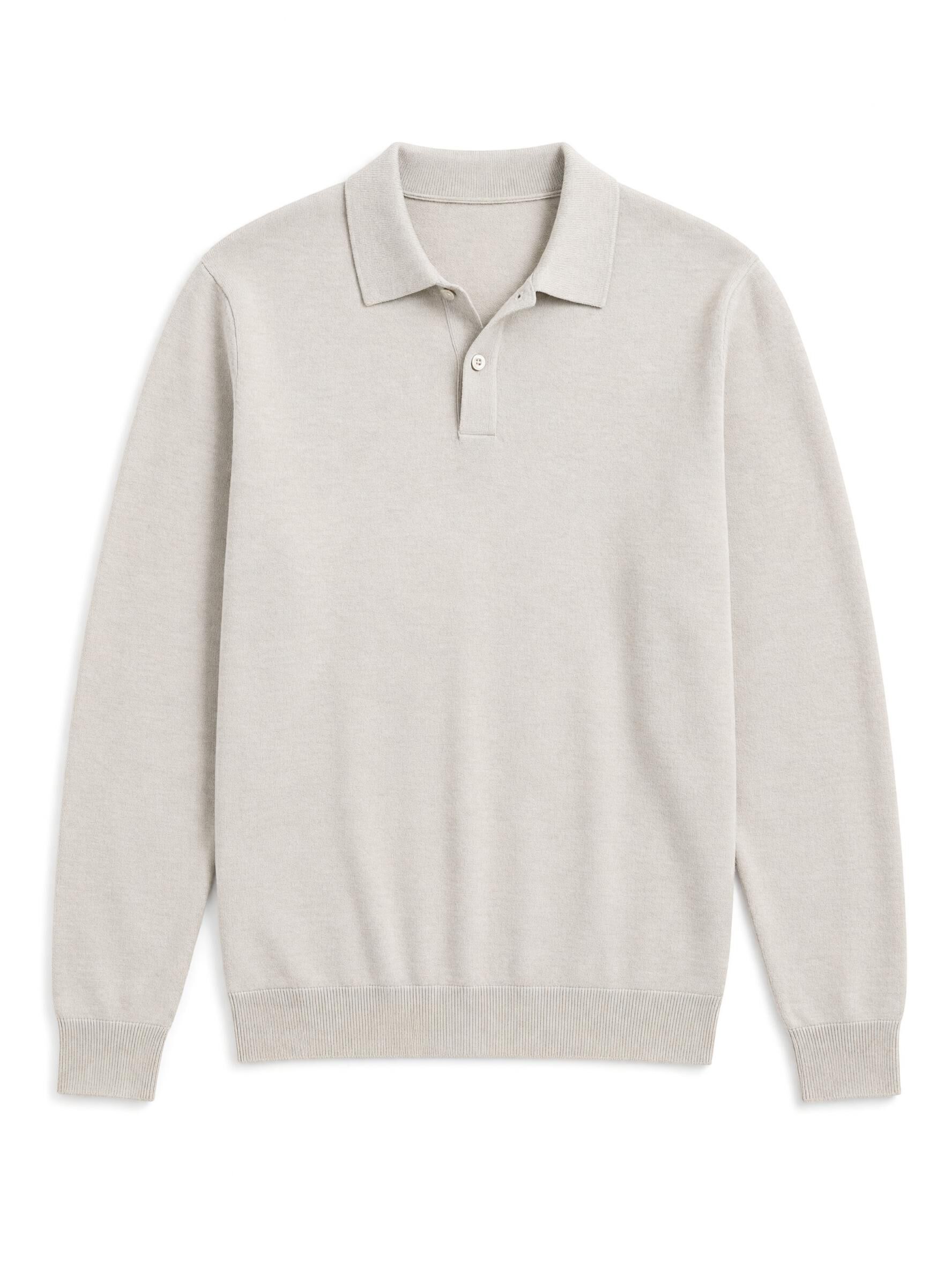 Springfield Polo de estructura con botones caf&eacute;