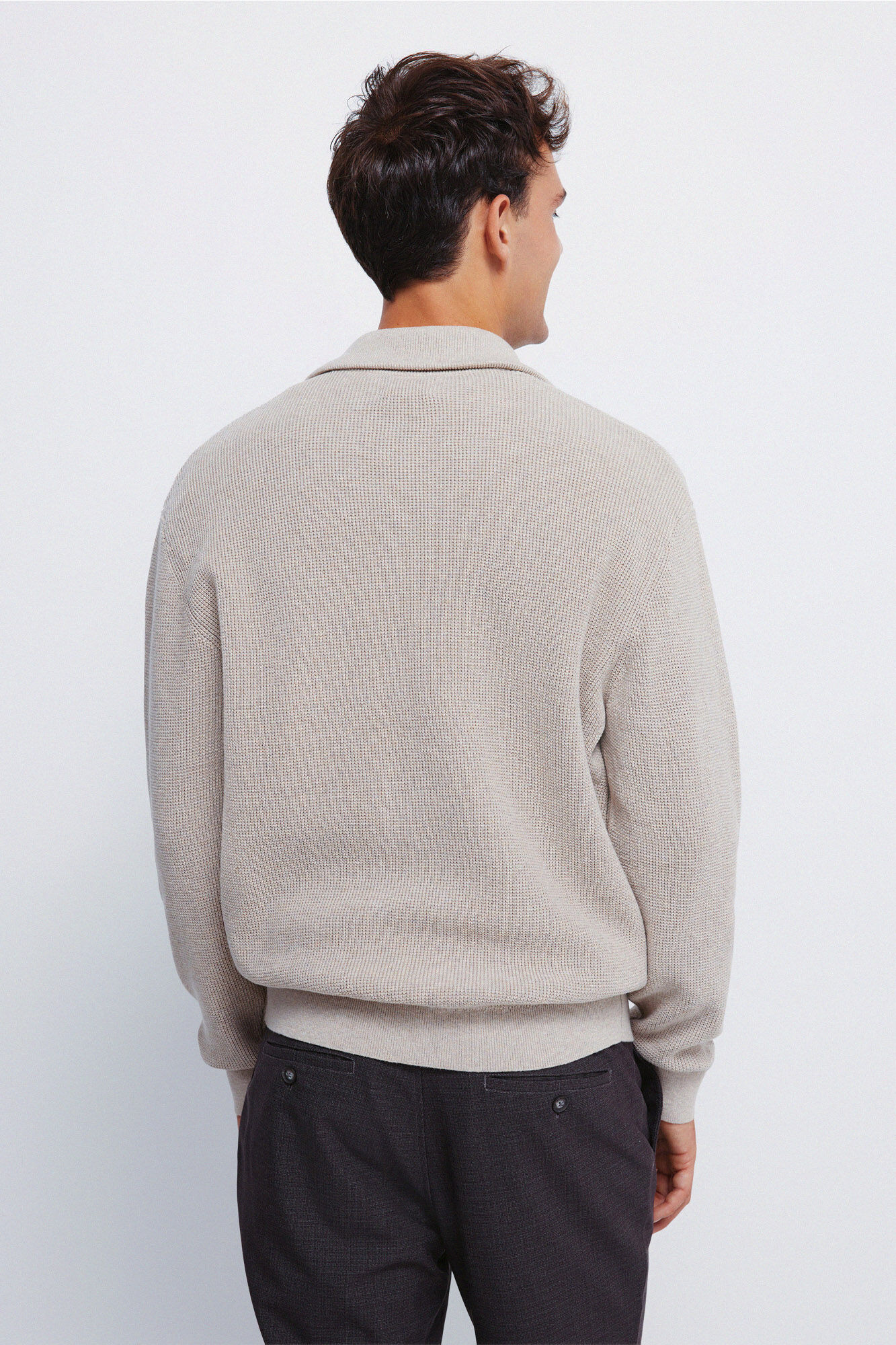 Springfield C&aacute;rdigan con cierre de c&aacute;rdigan caf&eacute;