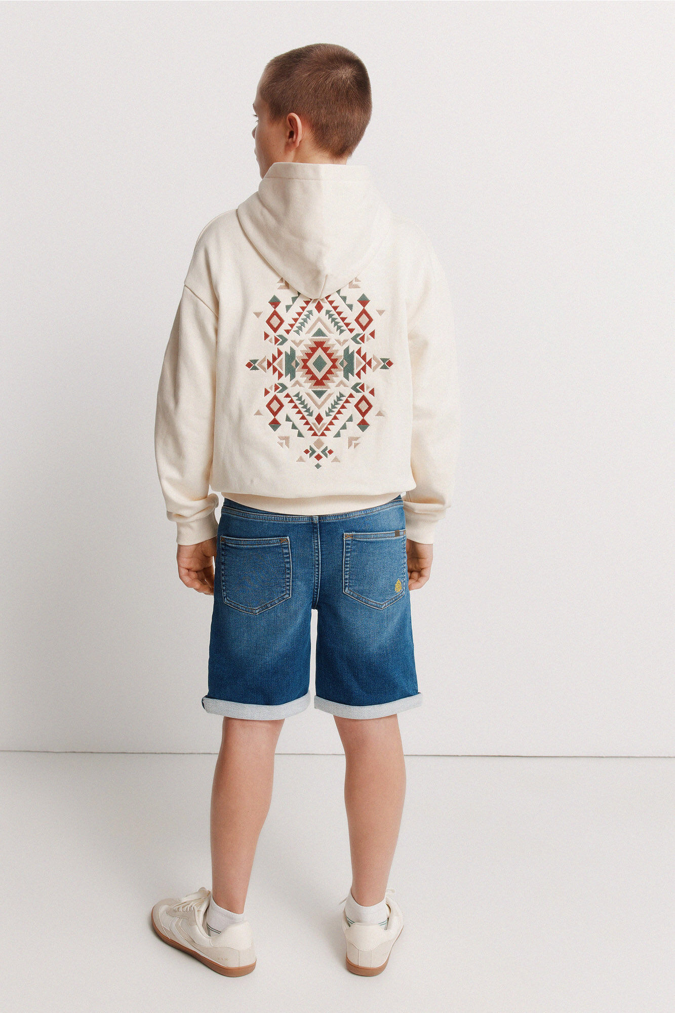 Springfield Kids Bermudas de mezclilla slim knit para ni&ntilde;o azul