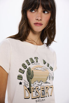 Springfield Playera gráfica beige