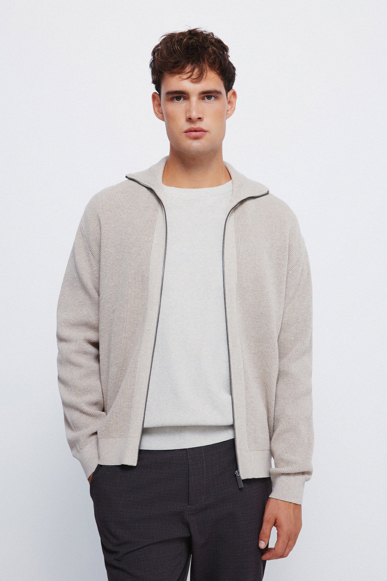 Springfield C&aacute;rdigan con cierre de c&aacute;rdigan