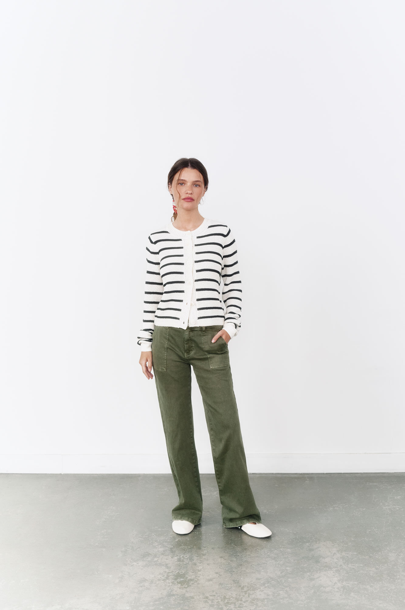 High Spirits C&aacute;rdigan "Mayan Wave"  marfil