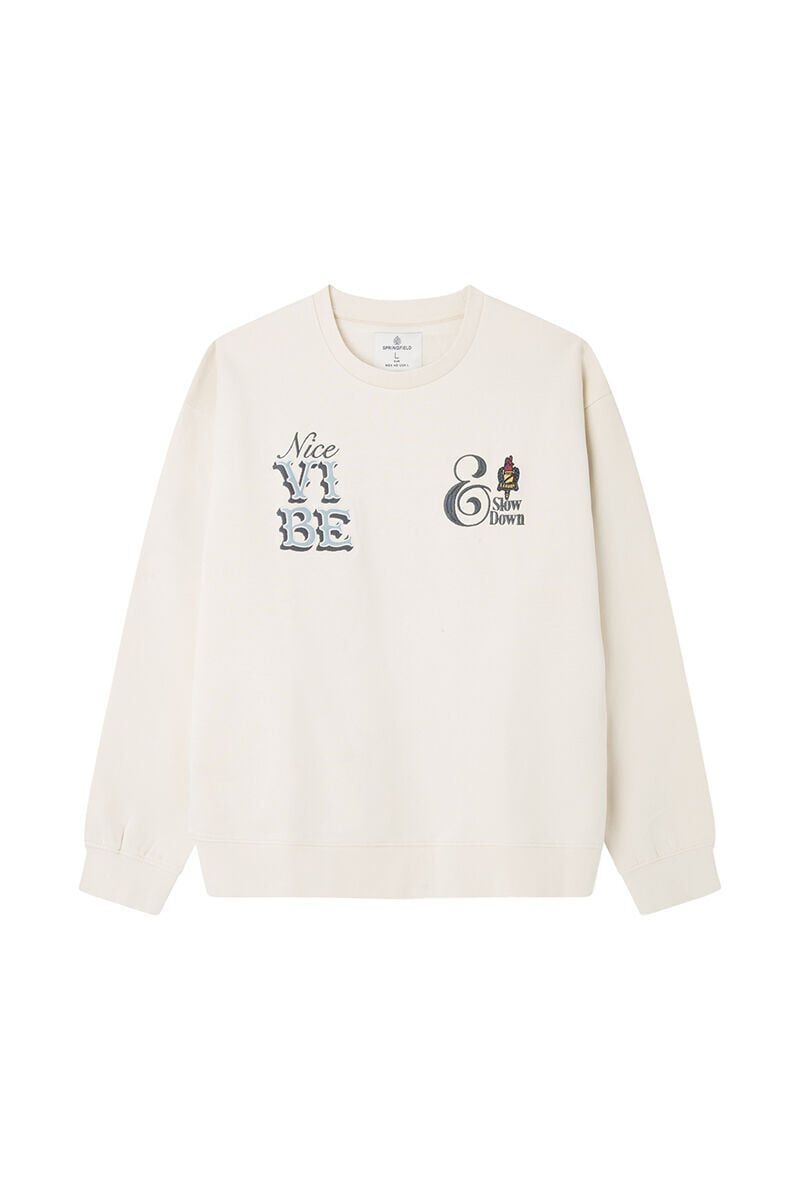 Springfield Sudadera rebelution blanco