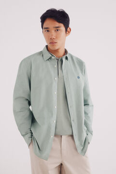 Springfield Camisa oxford verde