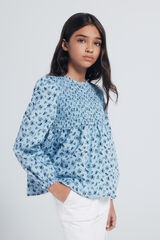 Springfield Kids Blusa manga larga niña azul