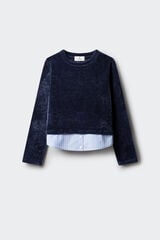 Springfield Kids Chenilla bimaterial para ni&ntilde;a azul