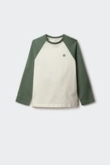 Springfield Kids Camiseta manga larga bicolor niño verde