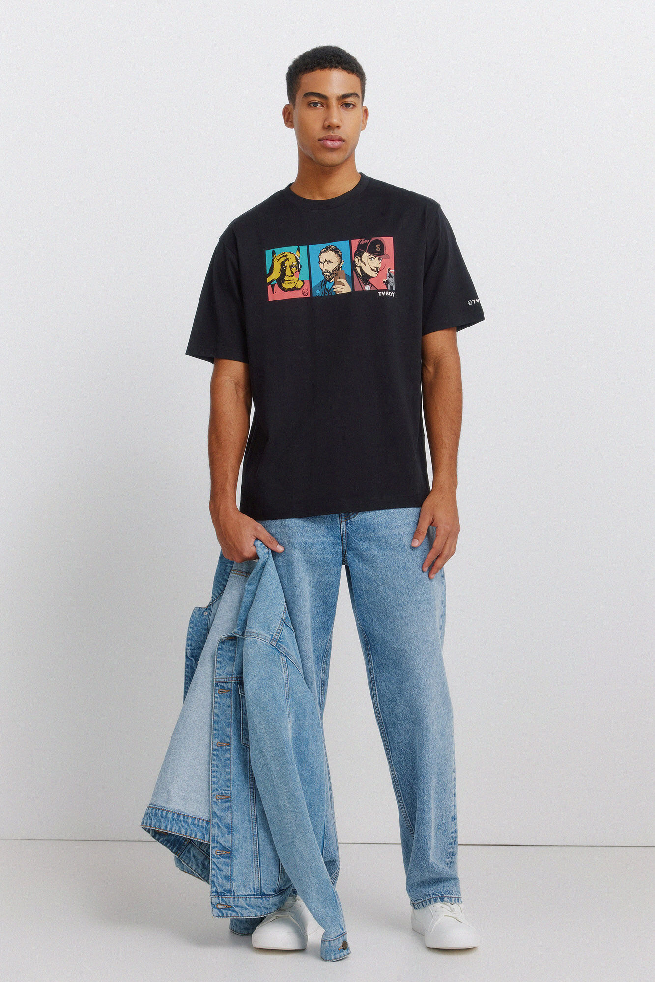 Springfield Playera TvBoy Genios del Arte negro