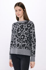 Springfield Suéter intarsia animal gris