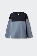 Springfield Kids Playera manga larga b&aacute;sica para ni&ntilde;o azul