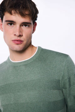 Springfield Jersey cuello doble verde