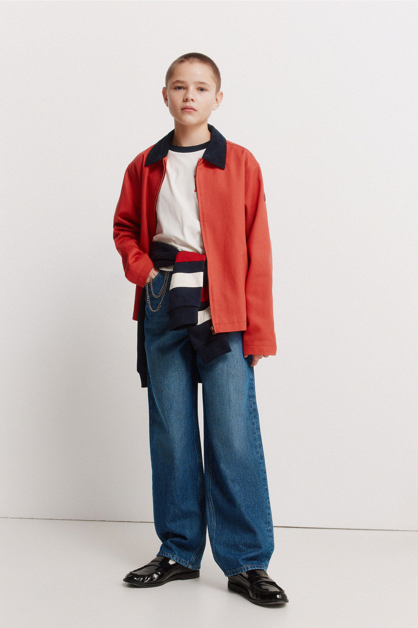 Springfield Kids Chamarra para ni&ntilde;o naranja