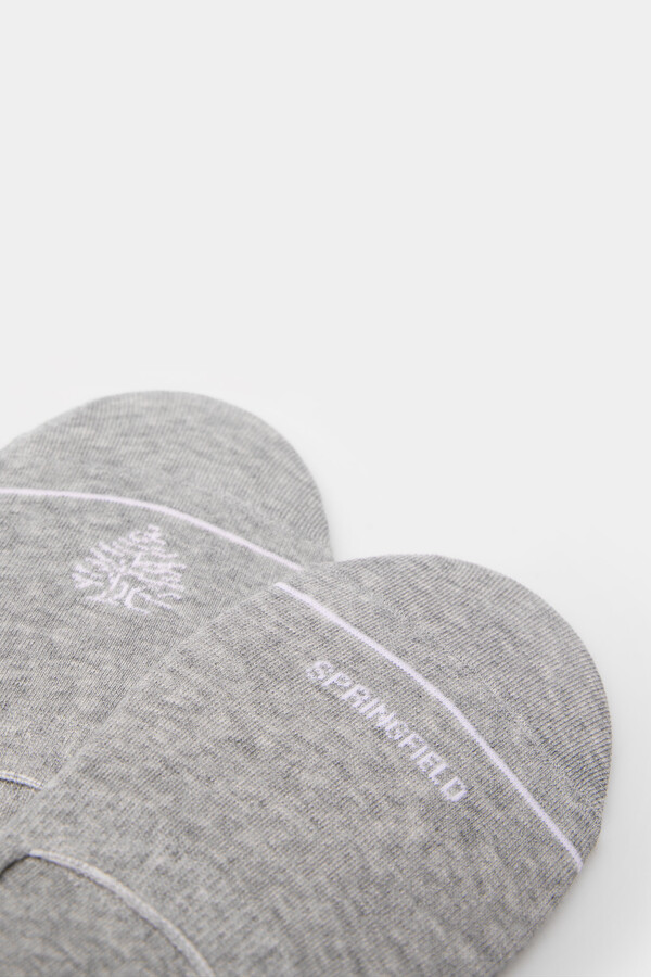 Springfield Calcetín invisible contraste gris