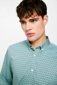 Springfield Camisa estampada turquesa
