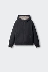 Springfield Kids Chamarra bomber acolchada para ni&ntilde;o negro