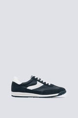 Springfield Sneaker de piel estilo retro azulado