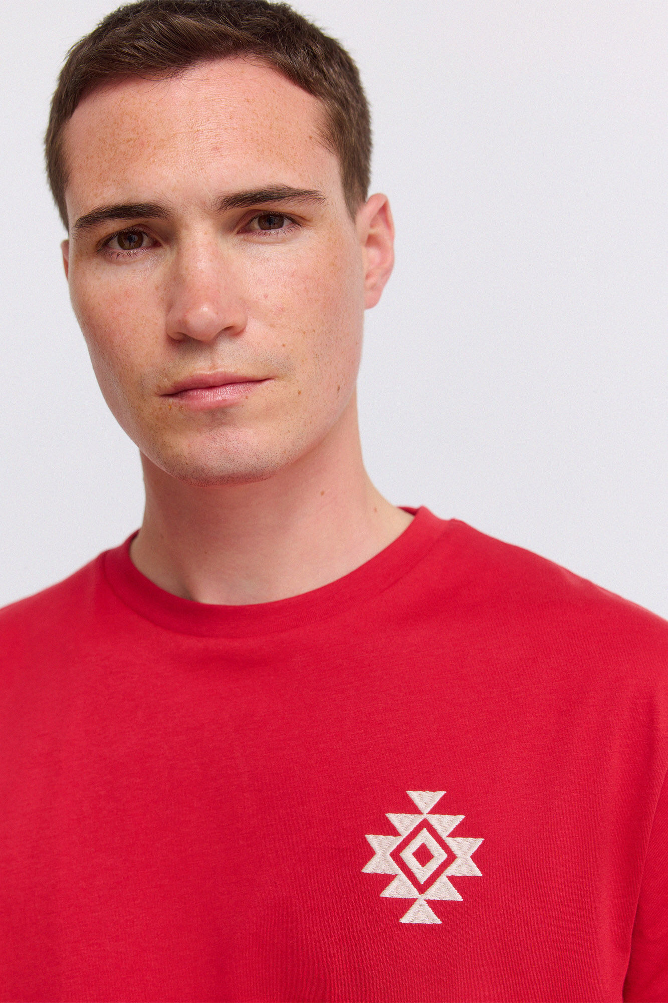 Springfield Playera ethnic red rojo