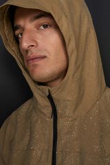 Springfield Parka técnica capucha beige
