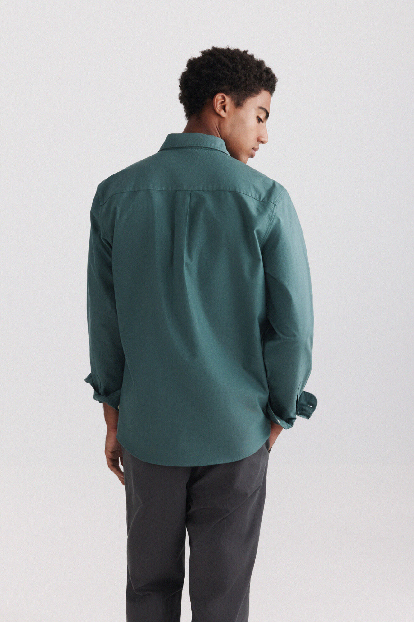 Springfield Camisa oxford ligera verde
