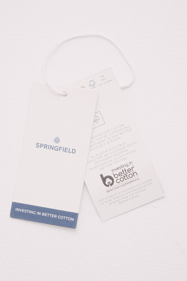 Springfield Blusa bordados geométricos beige