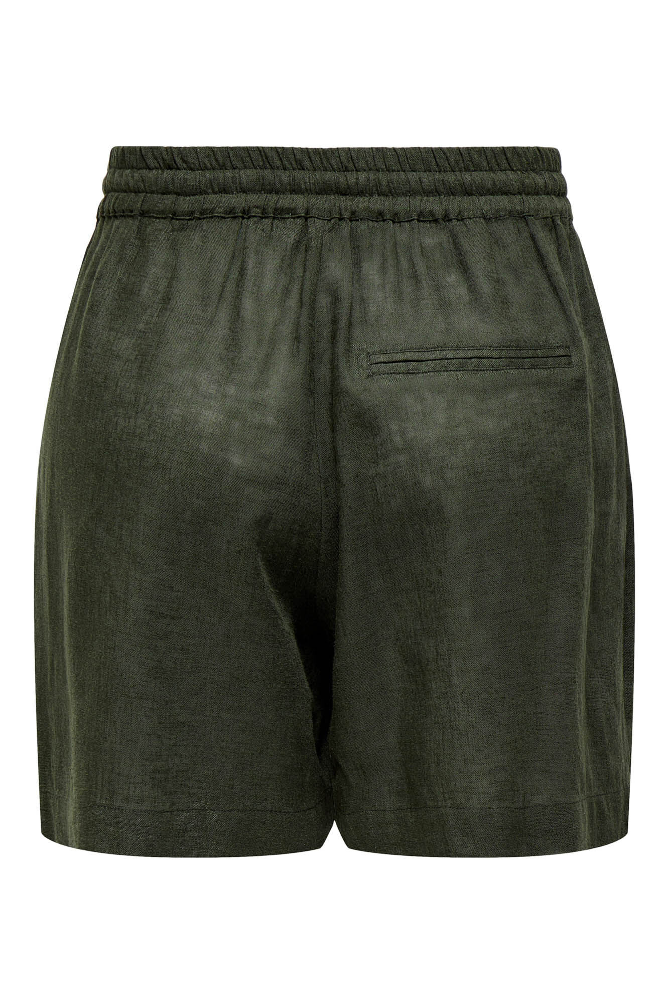 Only Shorts de lino cintura ajustable