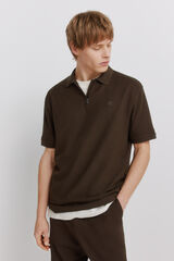 Springfield Polo de piqu&eacute; con cierre regular fit estampado