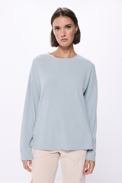 Springfield Playera estructura chenilla azul mezcla