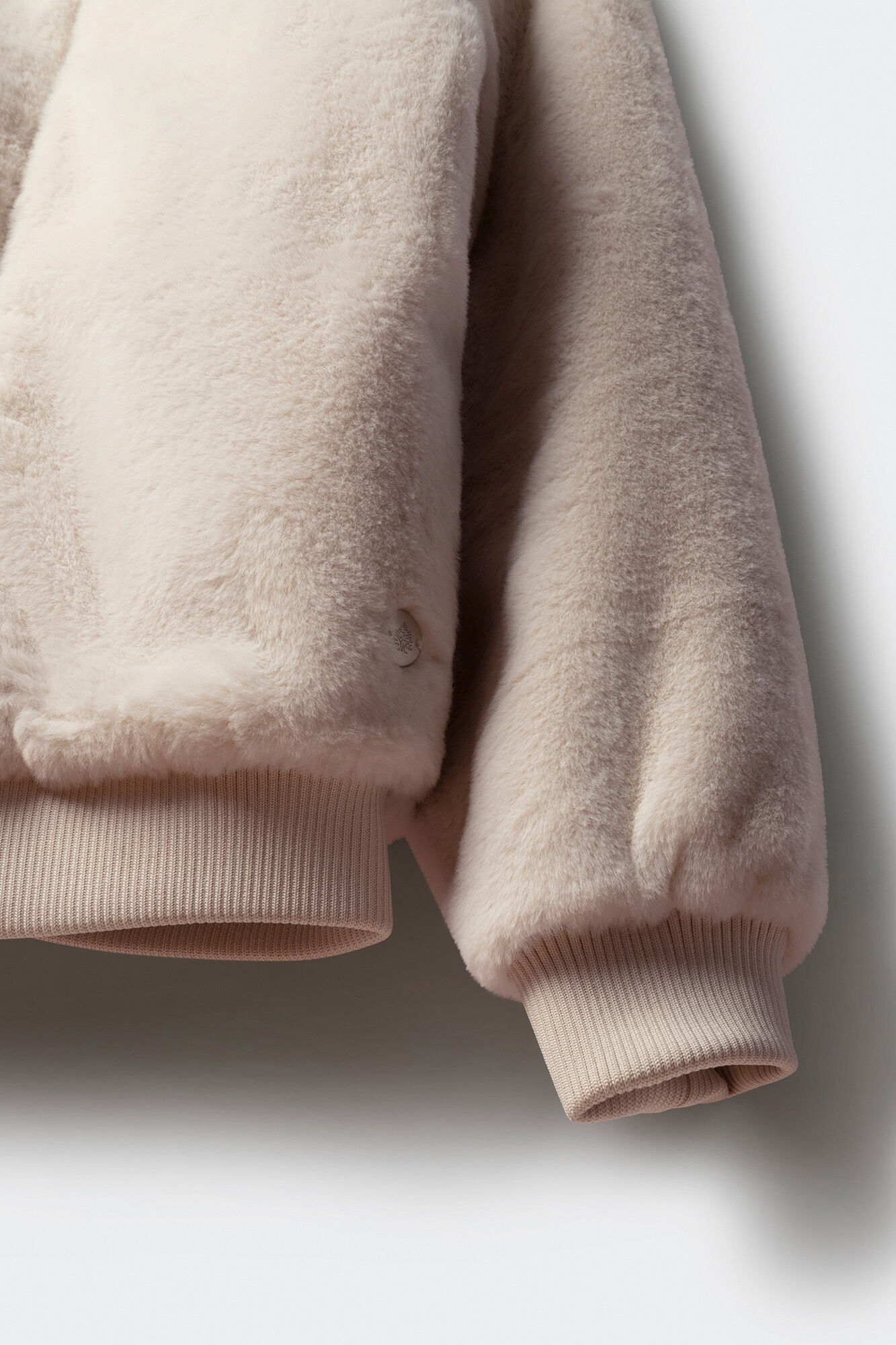 Springfield Kids Bomber de pelo de ni&ntilde;a beige