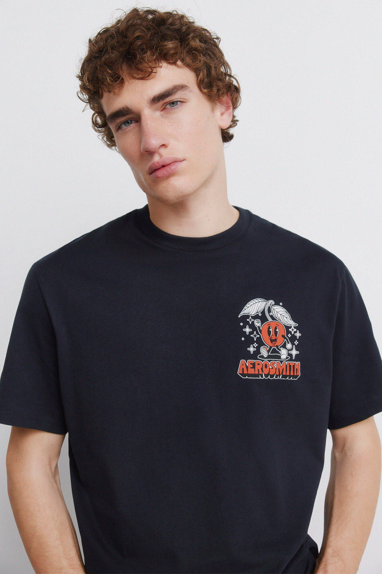 Springfield Playera Aerosmith azul