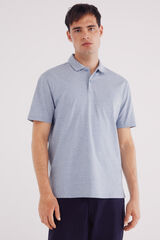 Springfield Polo jersey microraya azul