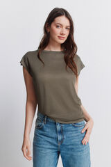 Springfield Playera b&aacute;sica con tachas khaki