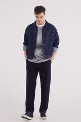 Springfield Pantalón chino estructura comfort fit azul