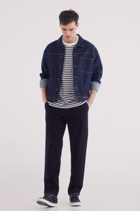 Springfield Pantalón chino estructura comfort fit azul