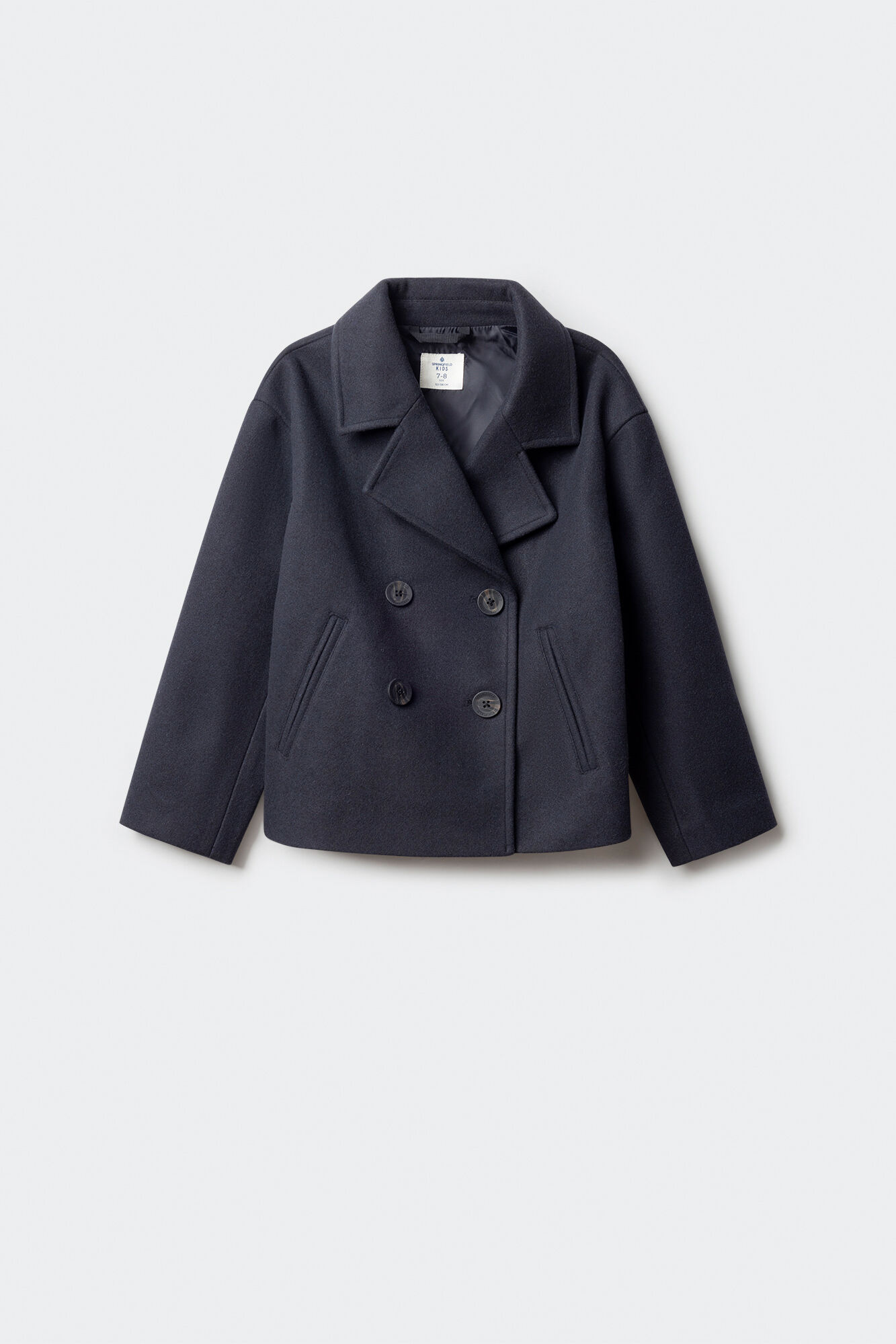 Springfield Kids Chamarra short de tela para ni&ntilde;a