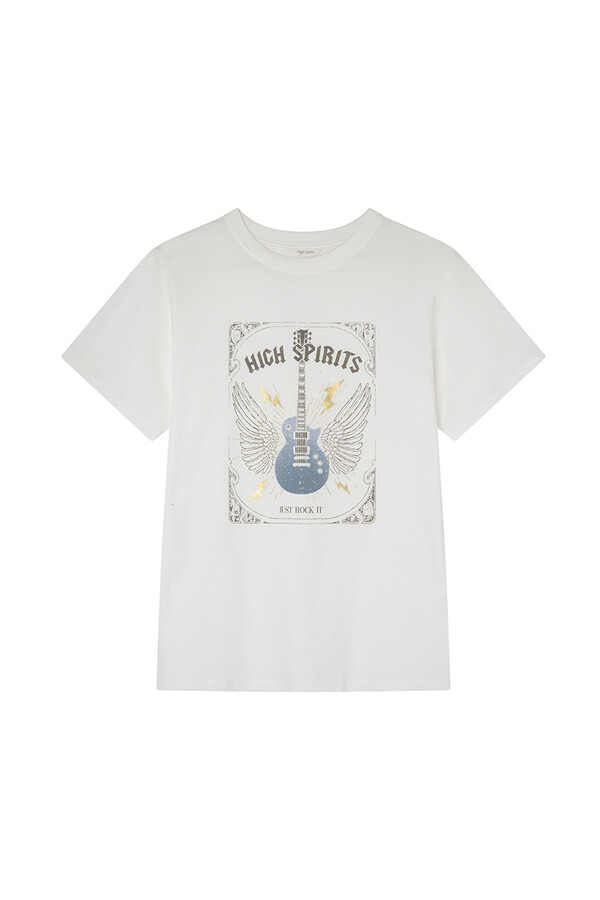 High Spirits Playera Freedom estampado