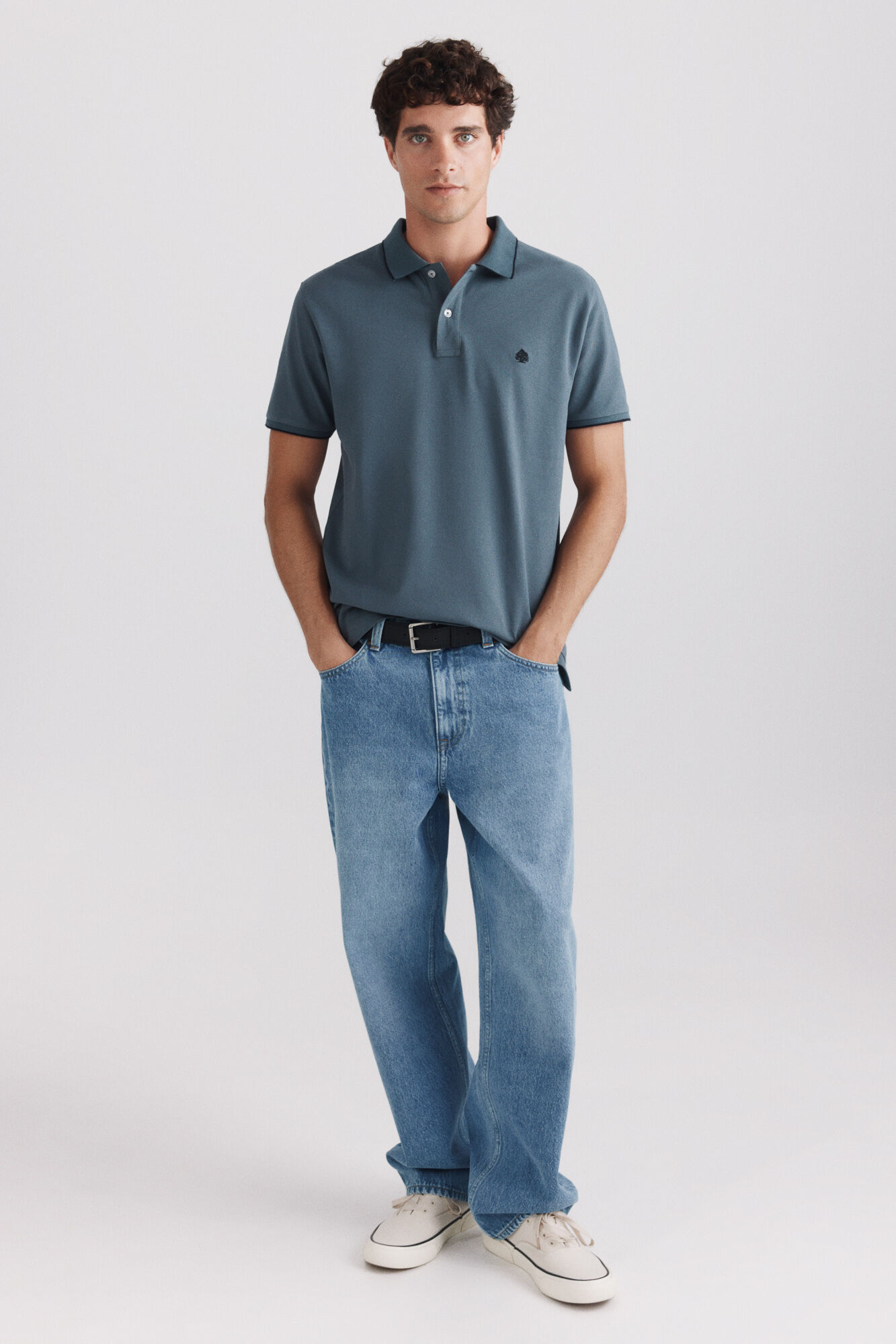 Springfield Polo de piqu&eacute; con contrastes slim fit