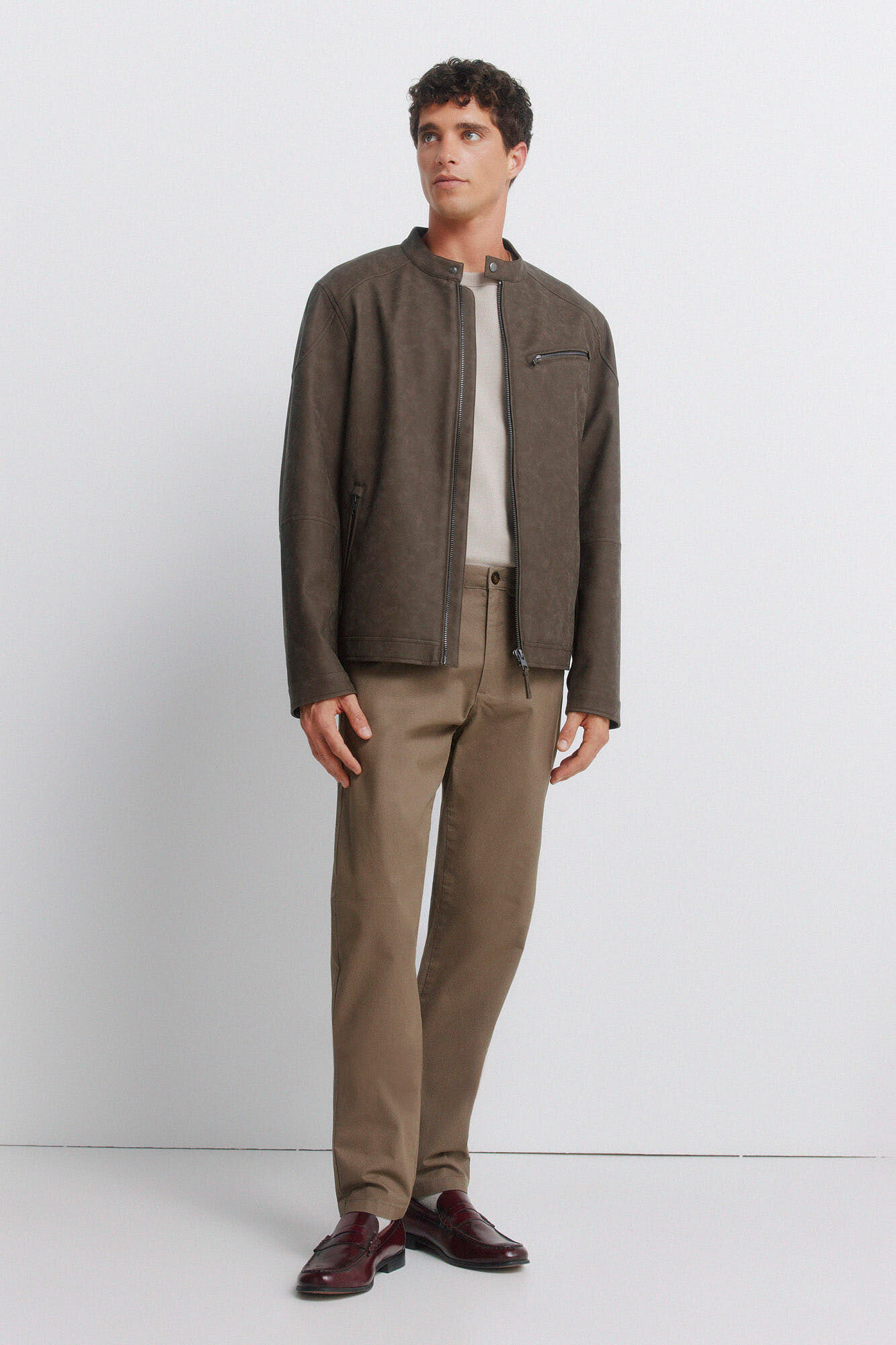 Springfield Pantal&oacute;n chino microestampado slim fit