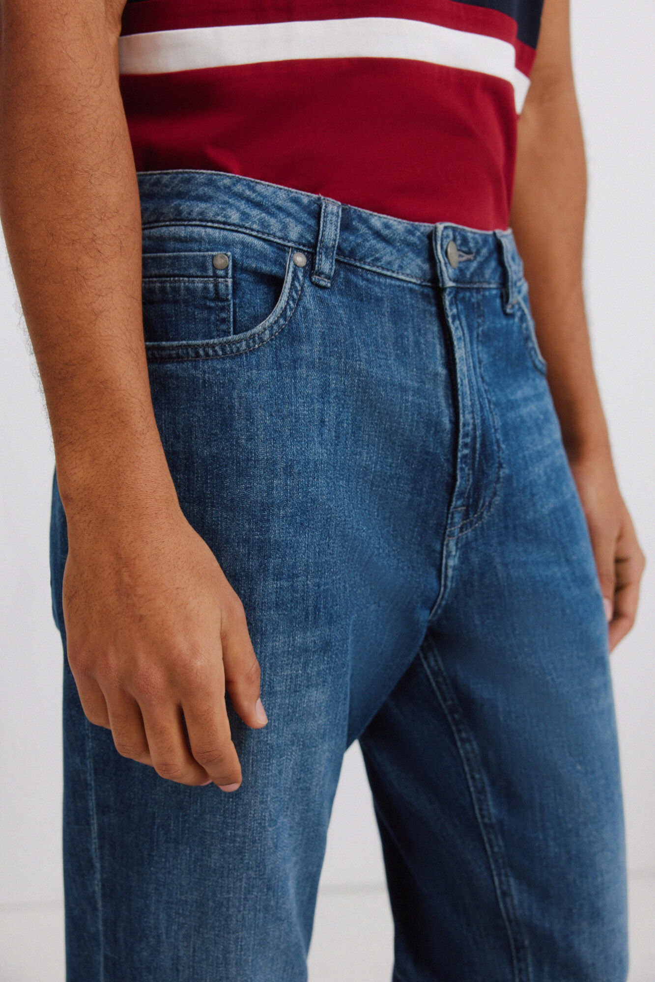 Springfield Jeans ultraligero lavado oscuro slim fit azul