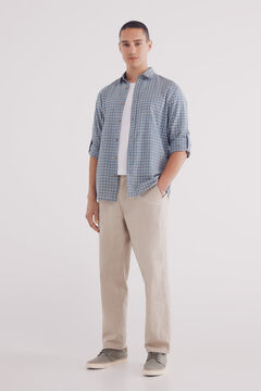 Springfield Camisa algodón slum cuadros azul