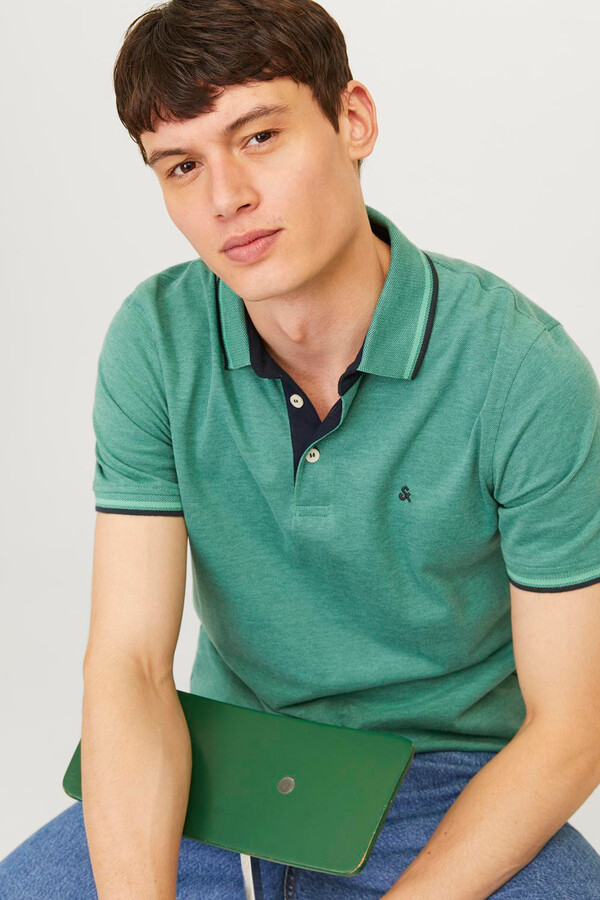 Jack & Jones Polo slim fit caza oscuro