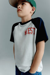 Springfield Kids Playera manga corta "West LA" ni&ntilde;o marfil