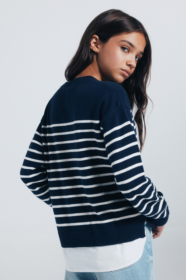 Springfield Kids Suéter marinero niña azul