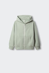 Springfield Kids Sudadera b&aacute;sica abierta para ni&ntilde;a verde