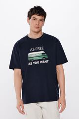 Springfield Playera free van azul