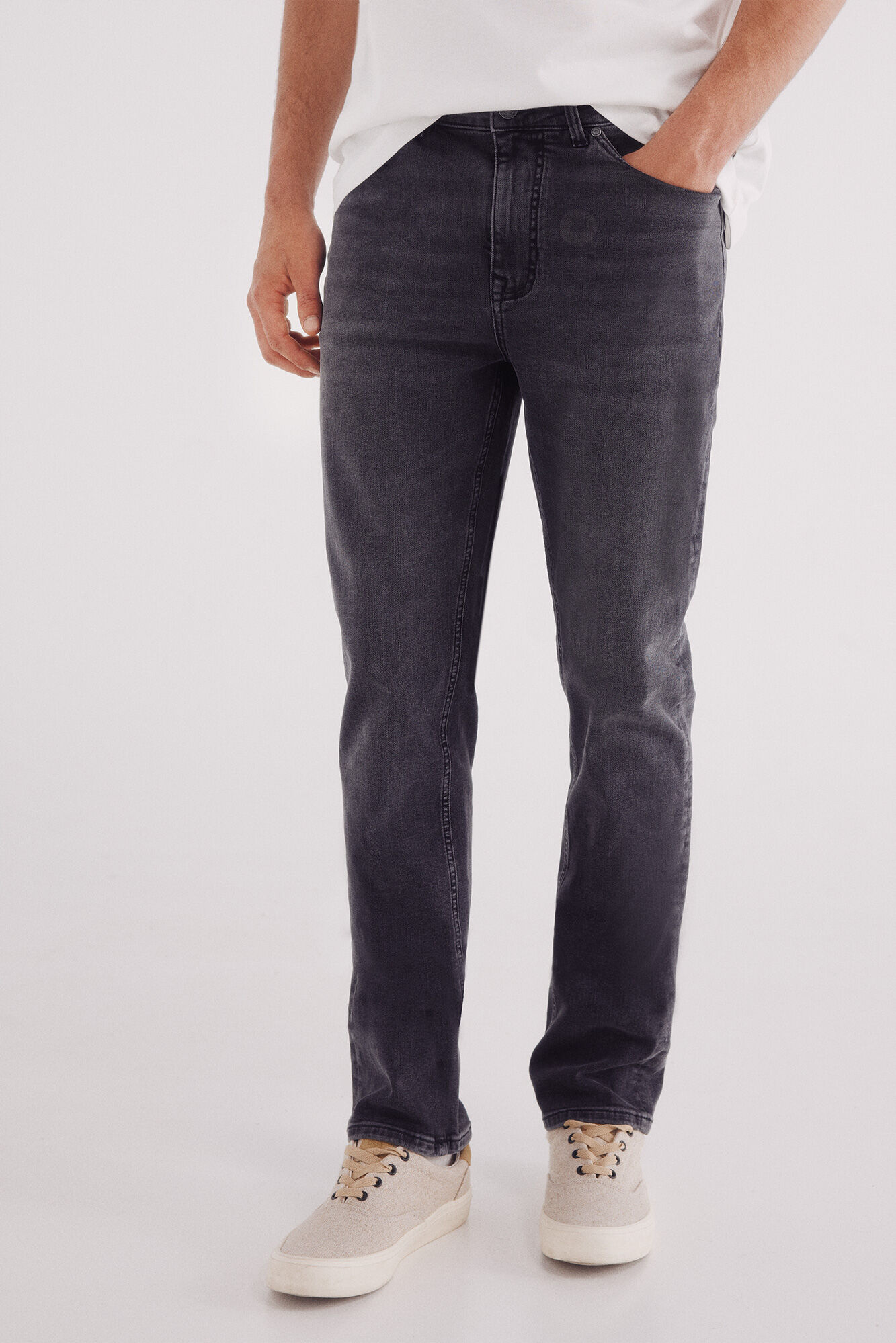 Springfield Jeans gris oscuro slim fit