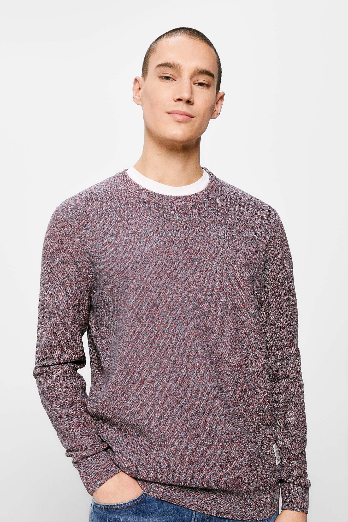 Springfield Su&eacute;ter torzal estructura naranja