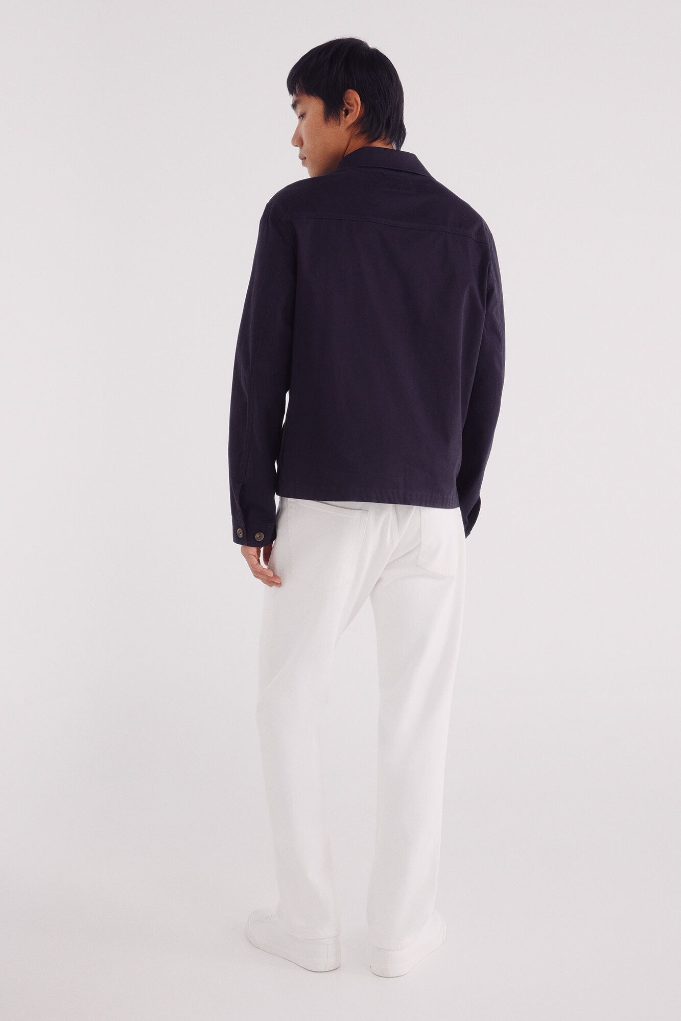 Springfield Jeans blancos de corte recto marfil