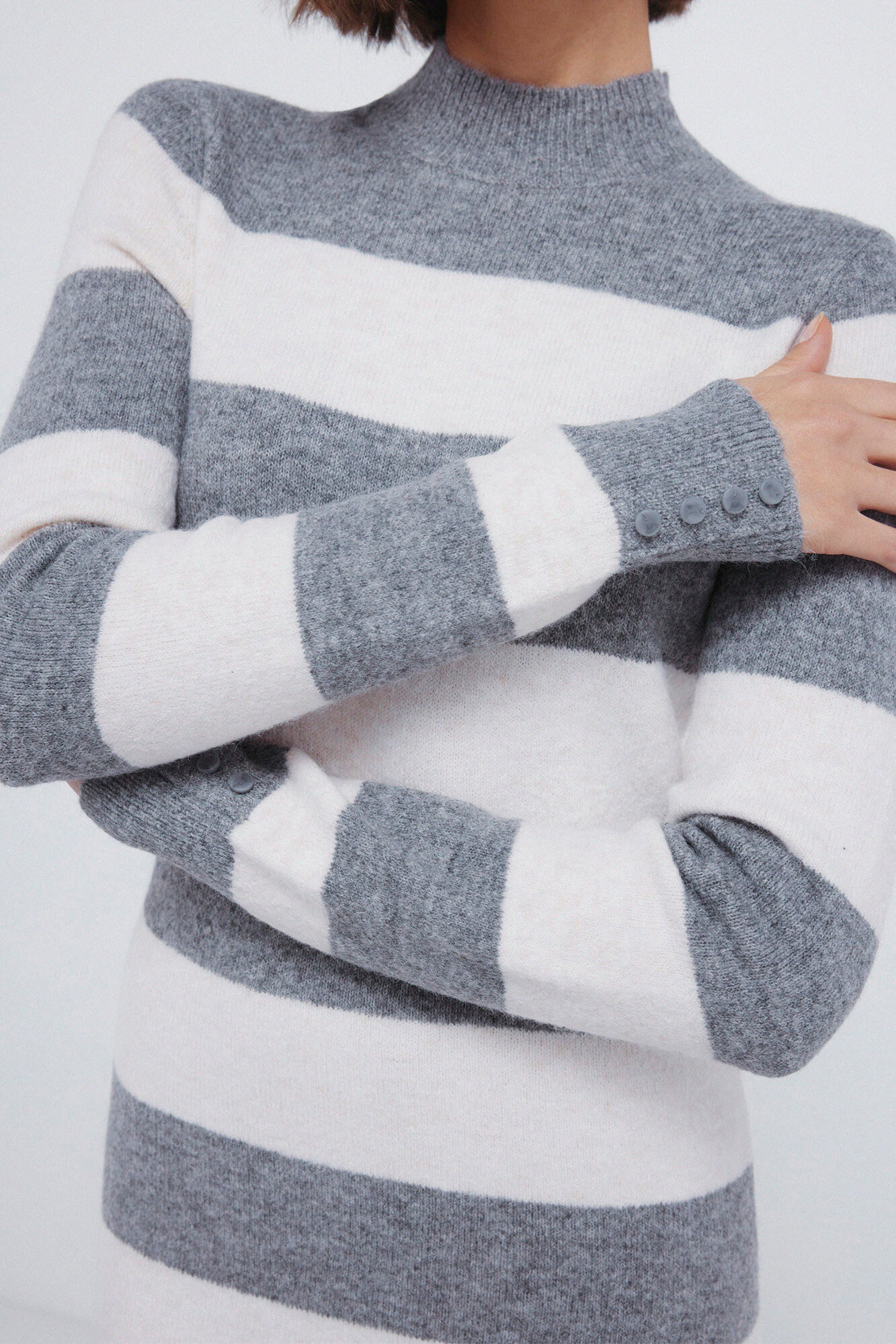 Springfield Vestido midi a rayas tejido Kodak estampado