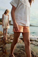 Springfield Blusa crochet niña natural